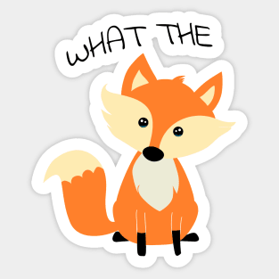 What The Fox Sticker